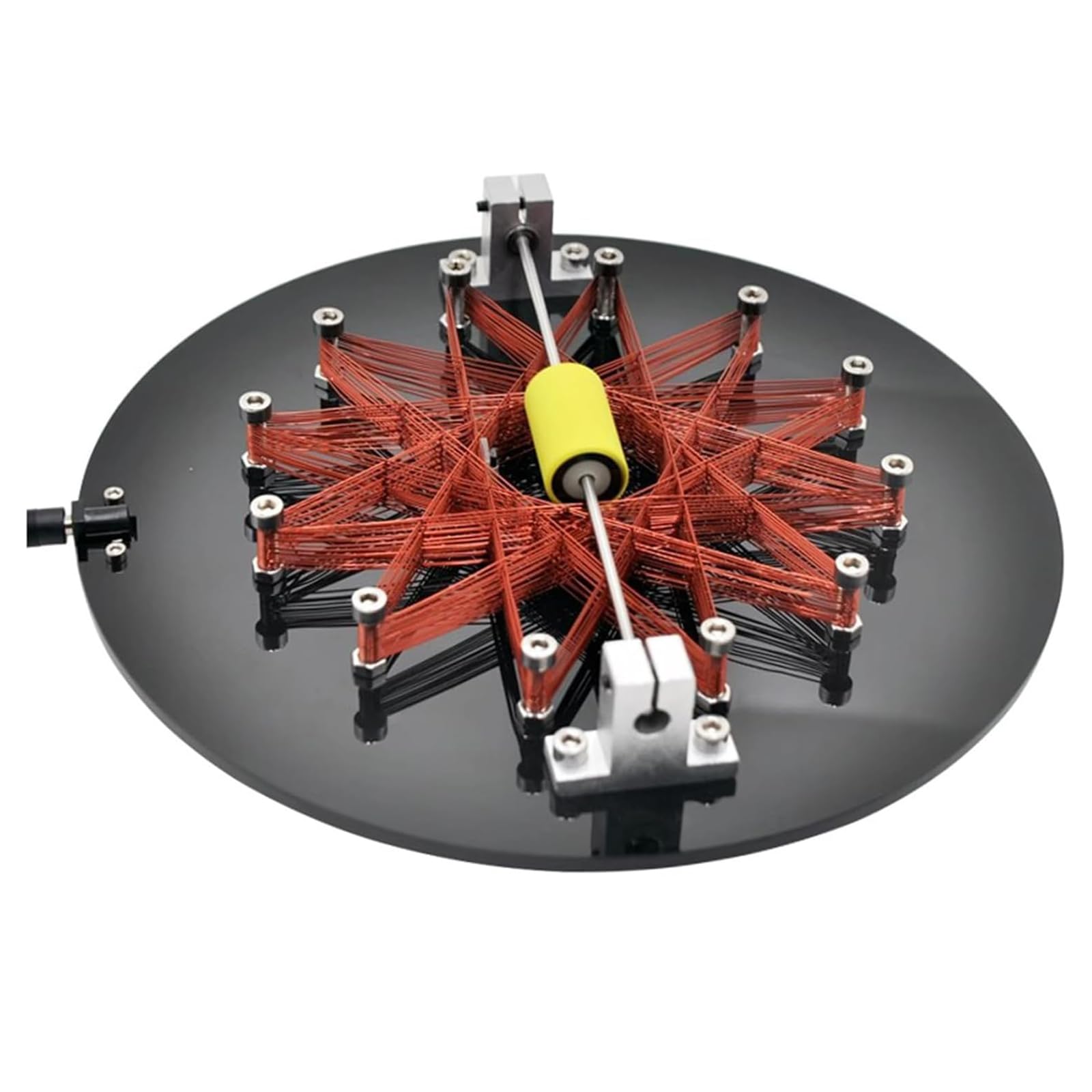 Metal Star Coil Motor, Electromagnetic Research, Acrylic Disc Base, Physics Teaching Aids Desktop Ornaments, For Experimental Free Energy And Perpetuals Motion Research