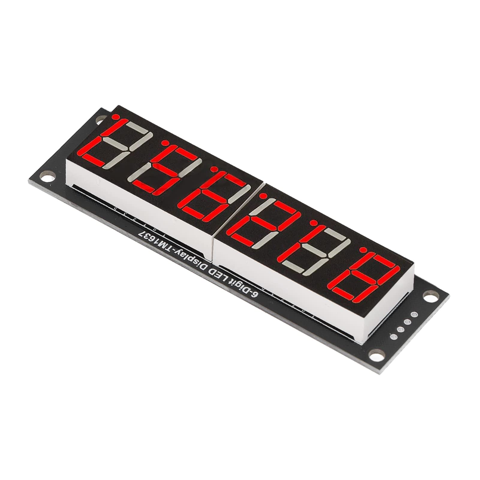 0.56in Moduł Wyświetlacza Cyfrowego w Kształcie Tuby 5V Moduł Wyświetlacza Cyfrowego LED 6-cyfrowy 7-segmentowy Moduł Wyświetlacza TM1637 Układ Napędowy Czerwone Akcesoria