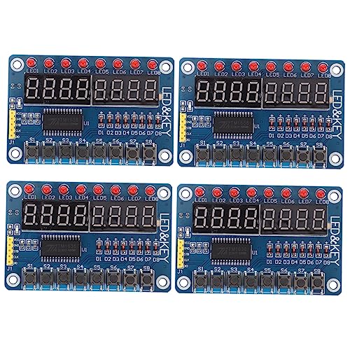 ARTIBETTER 8-bit Led Module Display with Digital Tube Tm1638 for Microcontroller 4pcs Set