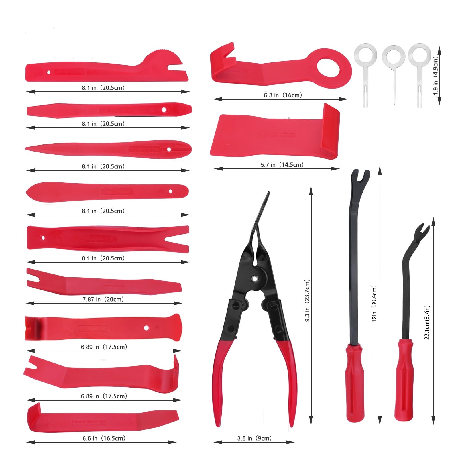 Juego De Herramientas Kit de herramientas de extracción de molduras de Audio para puerta de Panel de coche, alicates de Clip automático, juego de herramientas para quitar sujetadores caja herramientas