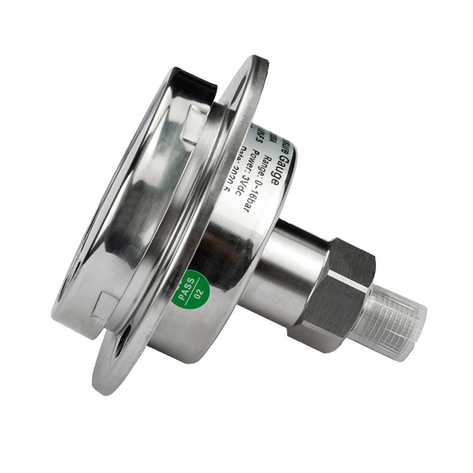 Manómetro Digital de presión de vacío axial de 60 mm con dial NPT1/4, 600 Bar, for Gas, Agua, Combustible, Aceite, líquido, hidráulico(100mm dial Diameter,0-25Mpa)