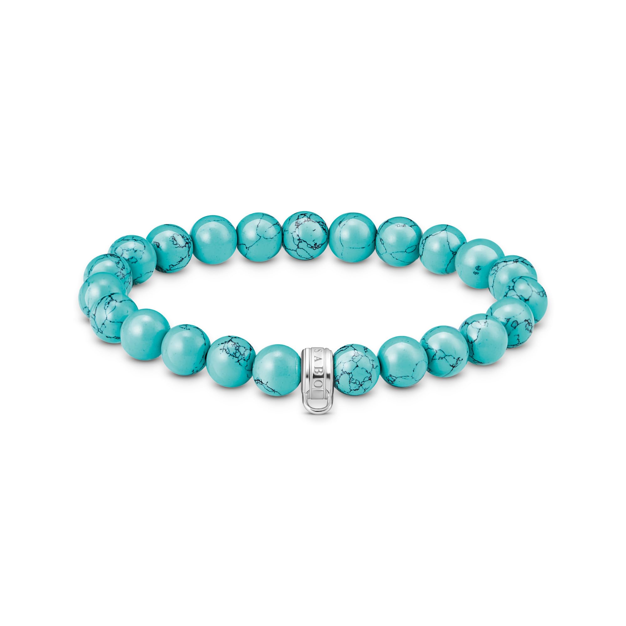 Thomas Sabo Charm Club: Bead Bracelet Imitating Turquoise