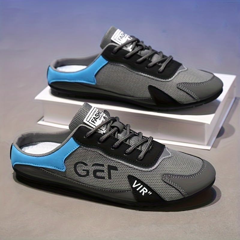 Fashionable Mens Slip On Shoes for Spring Summer, Casual Indoor & Outdoor Walking Mules Sneakers, Non-Slip Comfortable Loafers for Work/Hiker/Trekking3