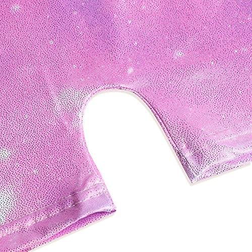 Image of HOZIY Gymnastics Leotards for Girls Unicorn Aurora Rainbow Mermaid Dinosaur Cupcake Sparkle Biketard Toddlers Kids Children