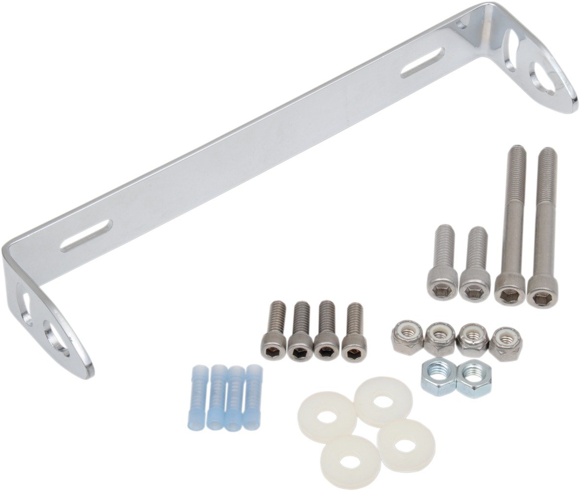 パーツ Turn Signal Relocation&docking kit Saddlemen Turn Signal Relocation Kit - Chrome 2020-0423, Turn