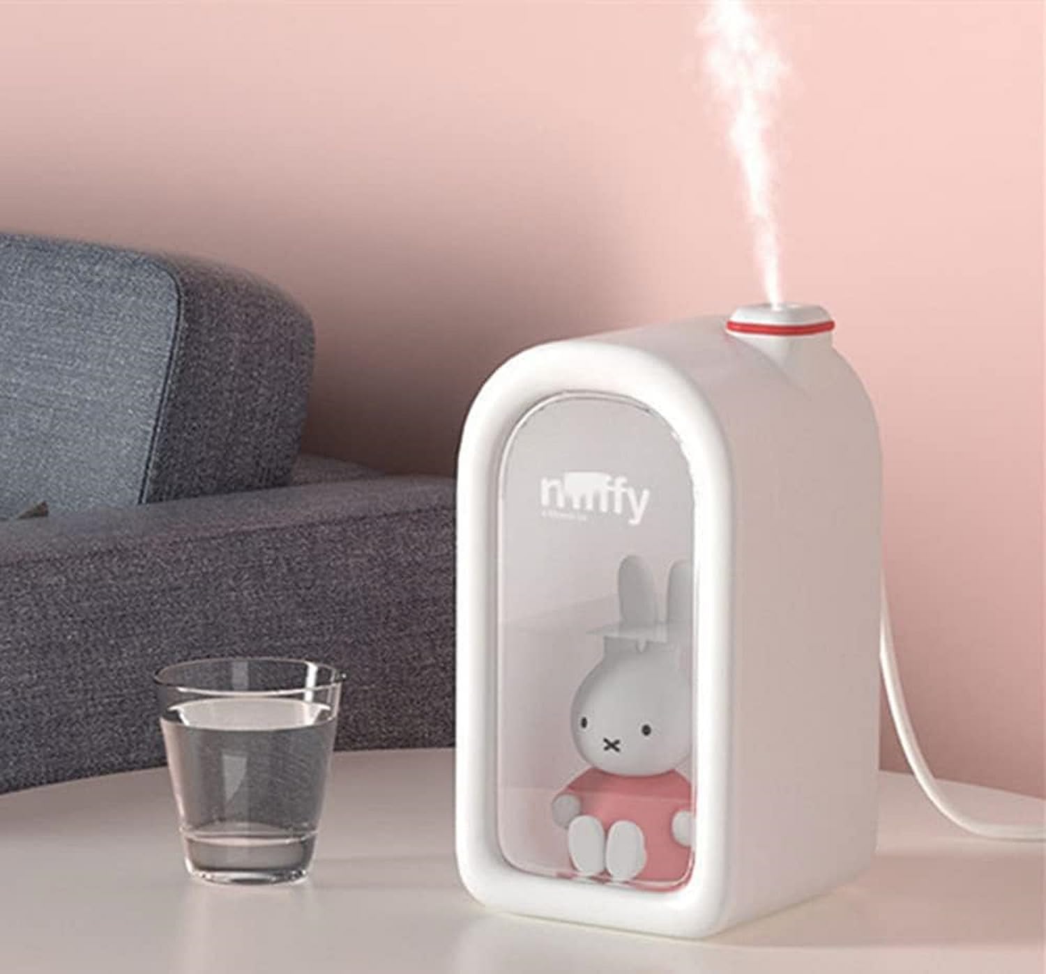 Amazon.co.jp: ミッフィー 加湿器 卓上加湿器 380mL 型卓上加湿器 USB 