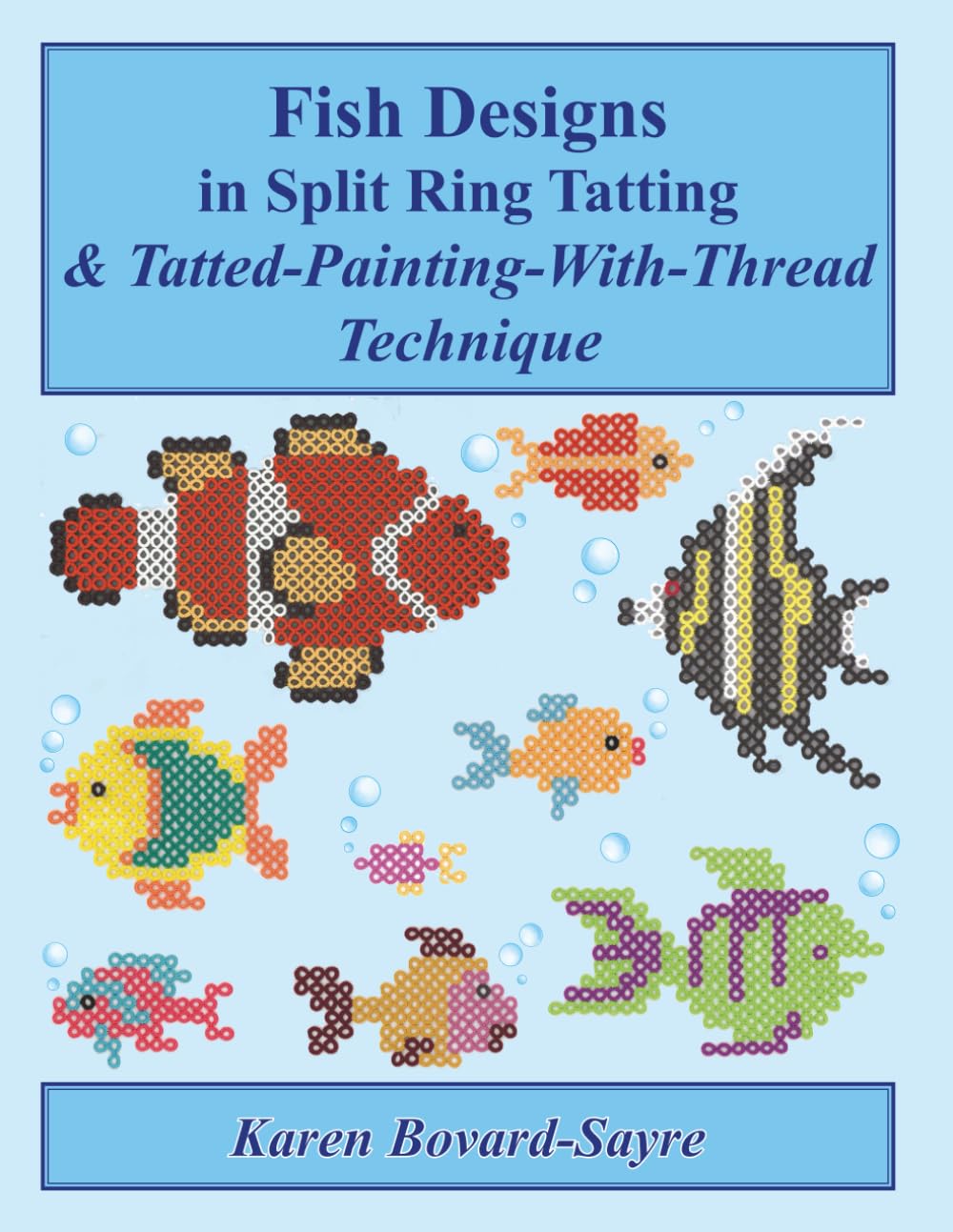 Fish Designs in Split Ring Tatting & Tatted-Painting-with-Thread Technique
