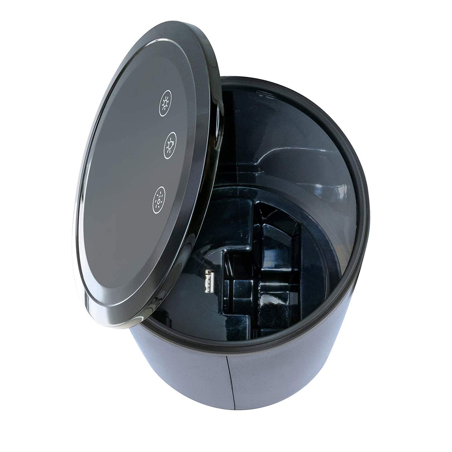 INNOVATE - Boîte de désinfection ozone, stérilisateur, désinfectant pour téléphone portable, clés, smartphone, bijoux, lunettes, etc., éclairage LED, câble USB, port USB