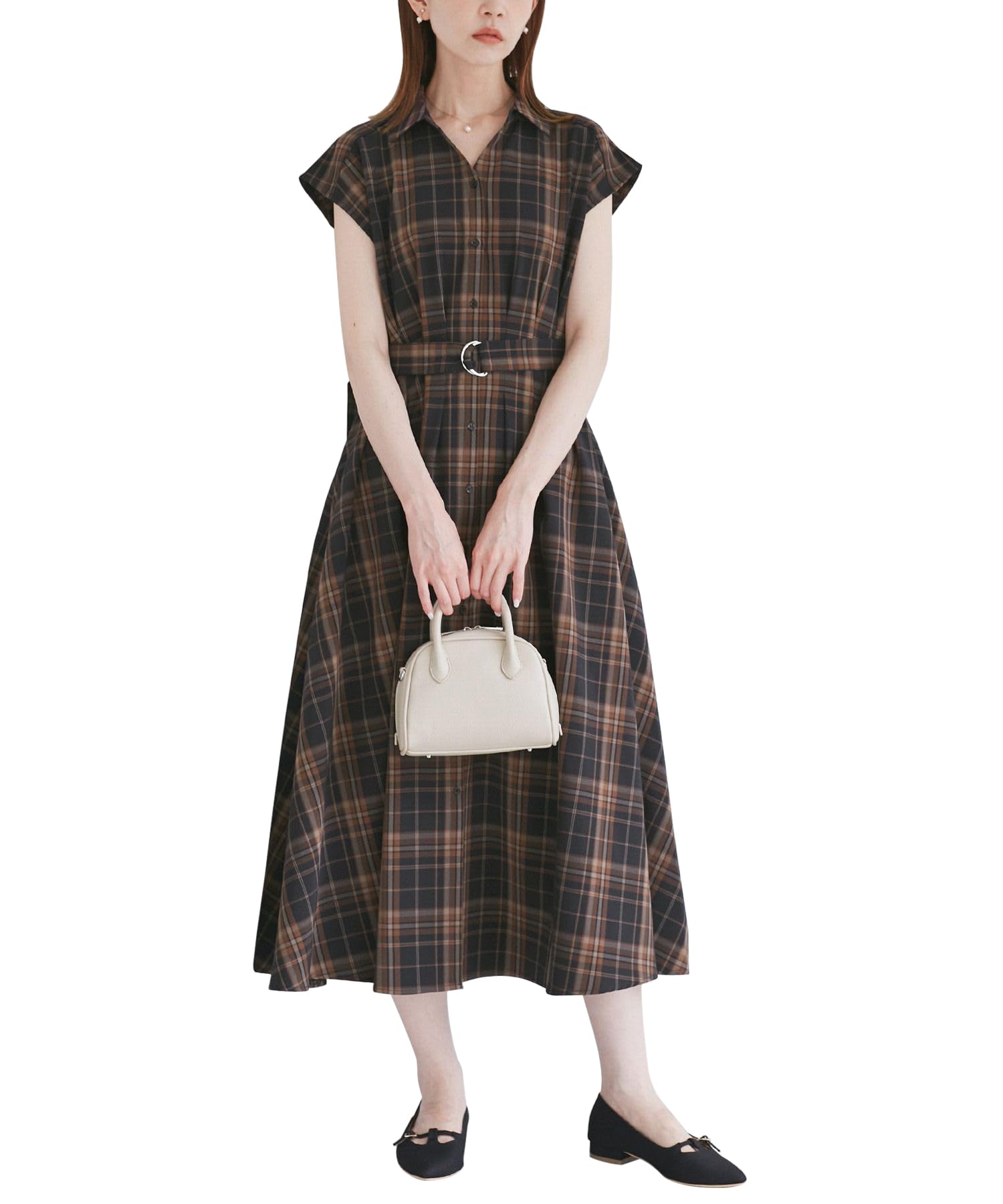 【新品】ロペピクニック　ウエストタックチェックアソートワンピース ROPE' PICNIC｜ウエストタックチェックアソートワンピース