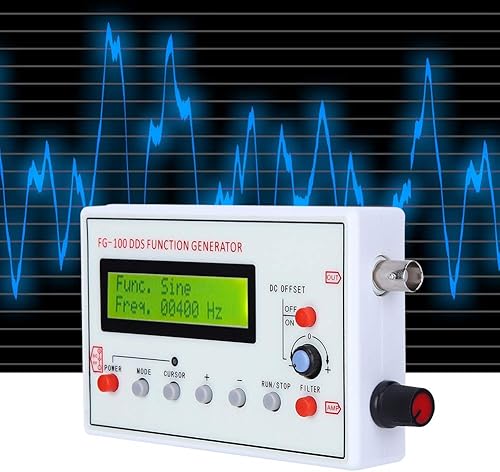 Miniatura 4 de Generador de funciones -FG-100 DDS Generador de funciones Seno Frecuencia 1HZ‑500KHz Contador Fuente de Señal Generador Medidor
