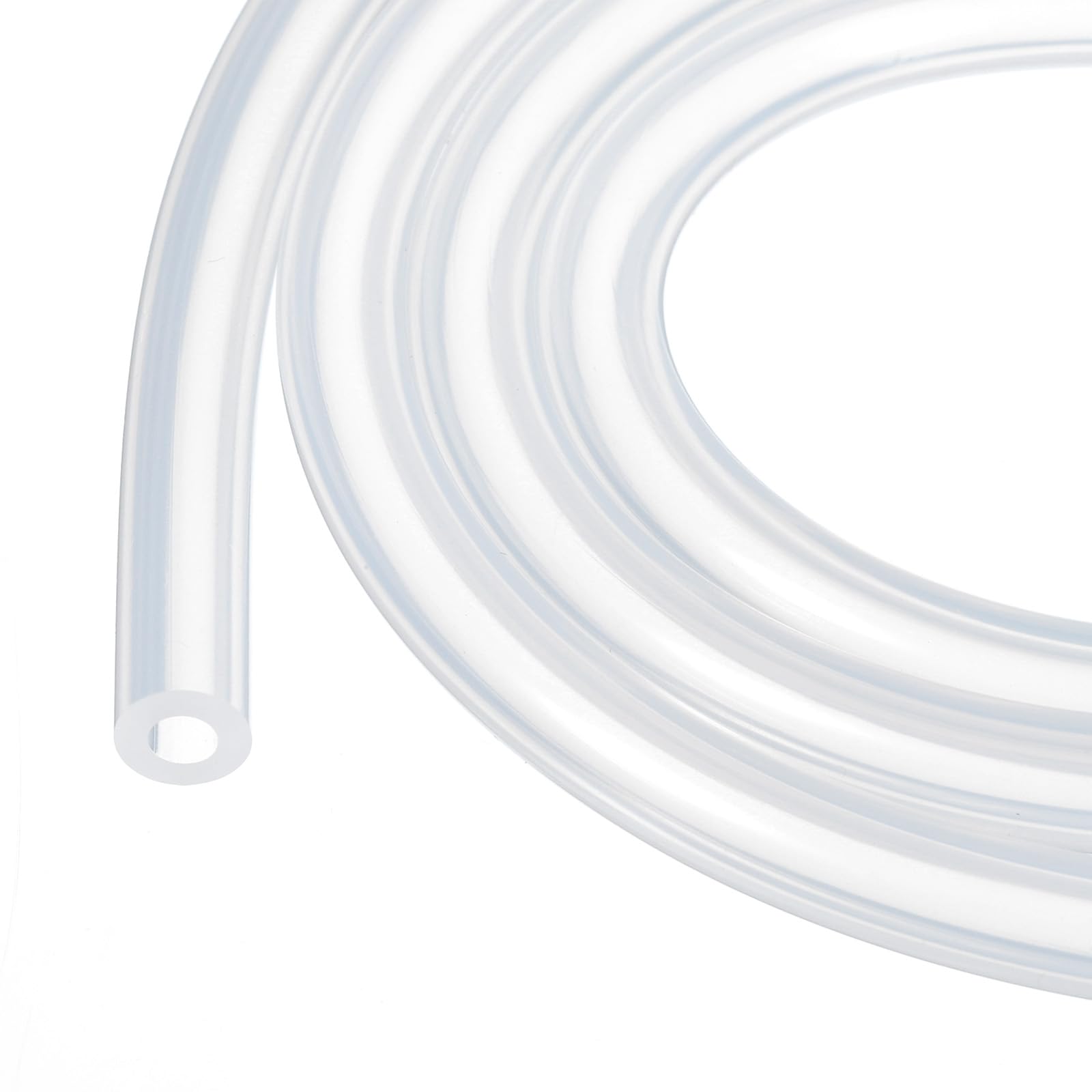 3.3ft 5/32" ID x 5/16" OD Silicone Tubing Clear 4mm x 8mm Industrial Plastic Tubing Pure Silicone Hoses for Pump Siphoning Draining Irrigation Brewing