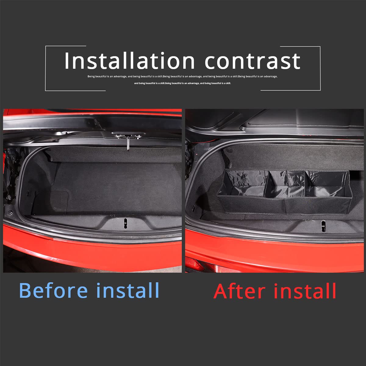 Multi Functional & Ultra Large Capacity Storage Box For Car Trunk Storage Bag