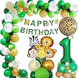safari afrika tipps 【Dschungel geburtstag deko junge 1 jah】: Sicher und ungiftig aus sicherem Latexmaterial, der Ballon ist stark und langlebig, diese Ballons sind einfach aufzubauen. Unsere Tierfolienballons sind aus hochwertiger Aluminiumfolie, dick und langlebig, alle Zubehörteile in der Packung können wiederverwendet werden.