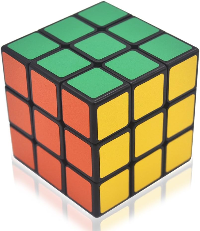 Speed Cube Puzzle 3x3, Anti-pop Magic Cube with Vivid Colors, Super-durable Structure and Smooth Play