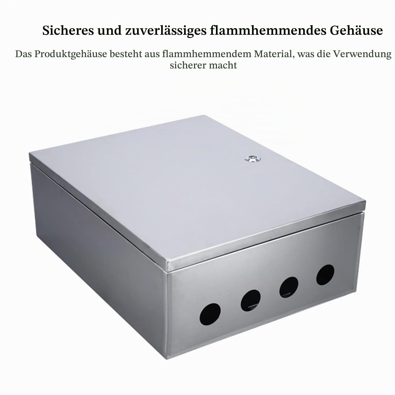 Elektrogehäuse Aus Metall, Wetterfester Elektrischer Abschließbarer Anschlusskasten, Edelstahl, Silber, IP65, NEMA 4X, Wasserfest,