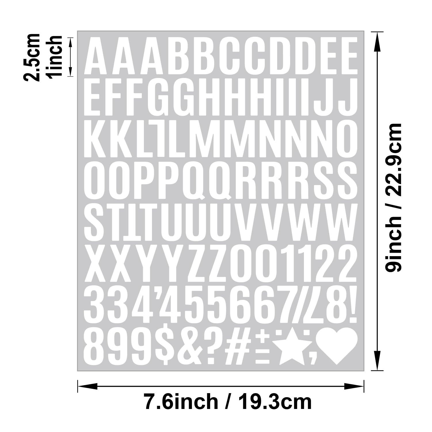 Lot De 980 Feuilles D'autocollants En Vinyle - 2,5 Cm - Petits Autocollants En Forme De Lettres De L'alphabet - Imperméables - Pour Boîte Aux Lettres, Tableau D'affichage, Bouteilles D'eau