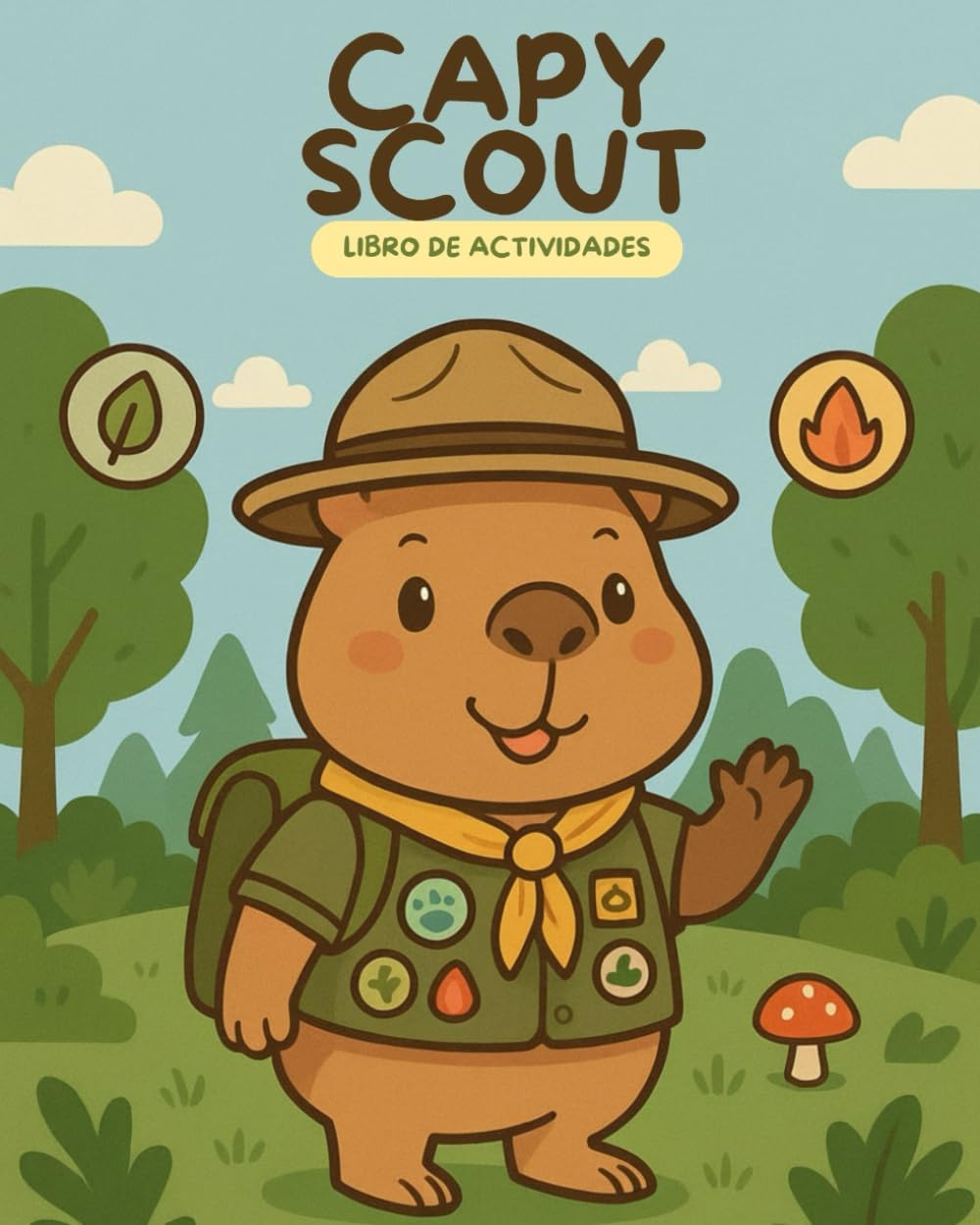 Capy Scout - Libro de actividades infantil: Actividades entretenidas y educativas: colorear, laberintos, busca y encuentra, unir puntos, observación, ... y el respeto a los mayores (4-8 años)
