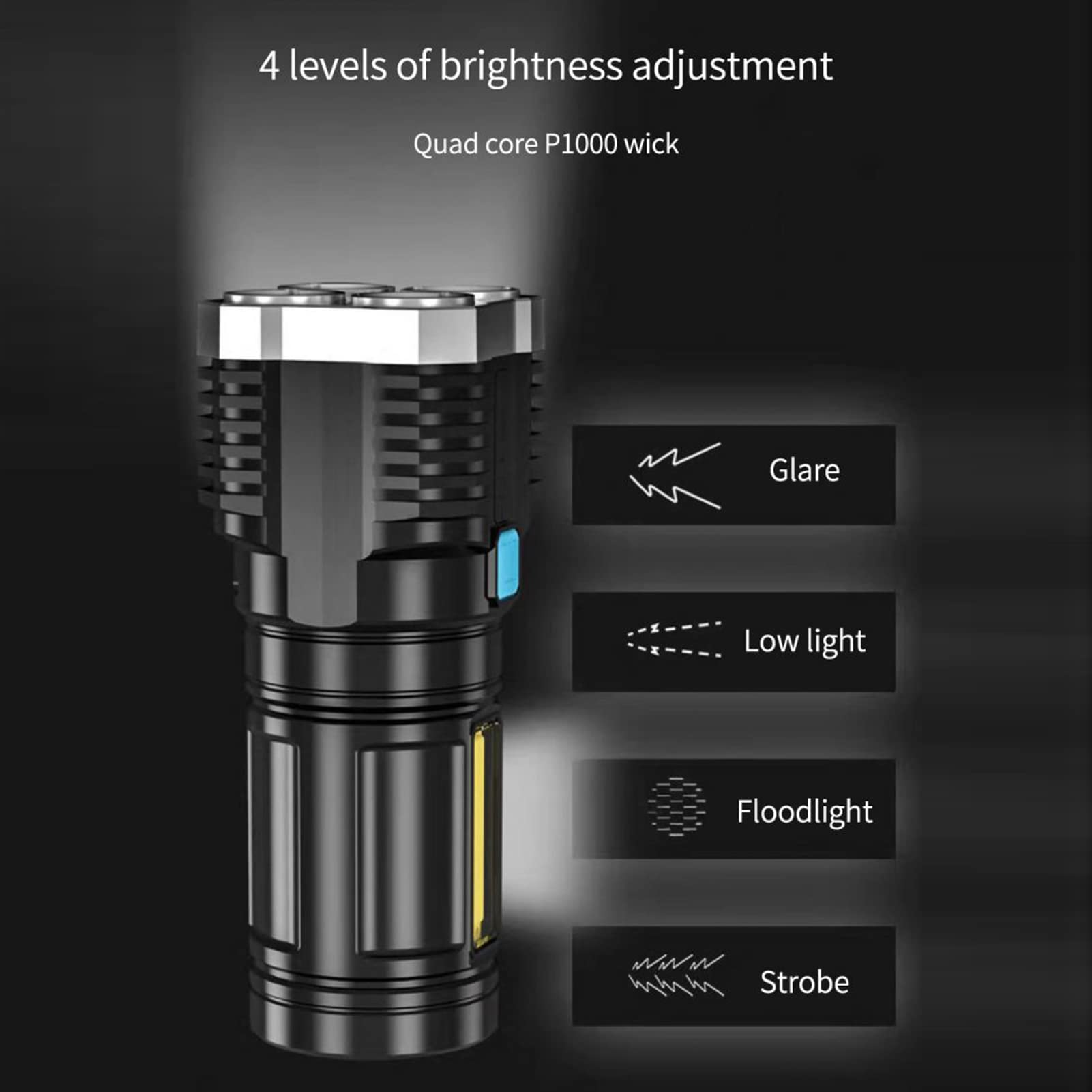 充電式懐中電灯4個セット Amazon.co.jp: USB充電式4LED懐中電灯 - 超明るい懐中電灯高