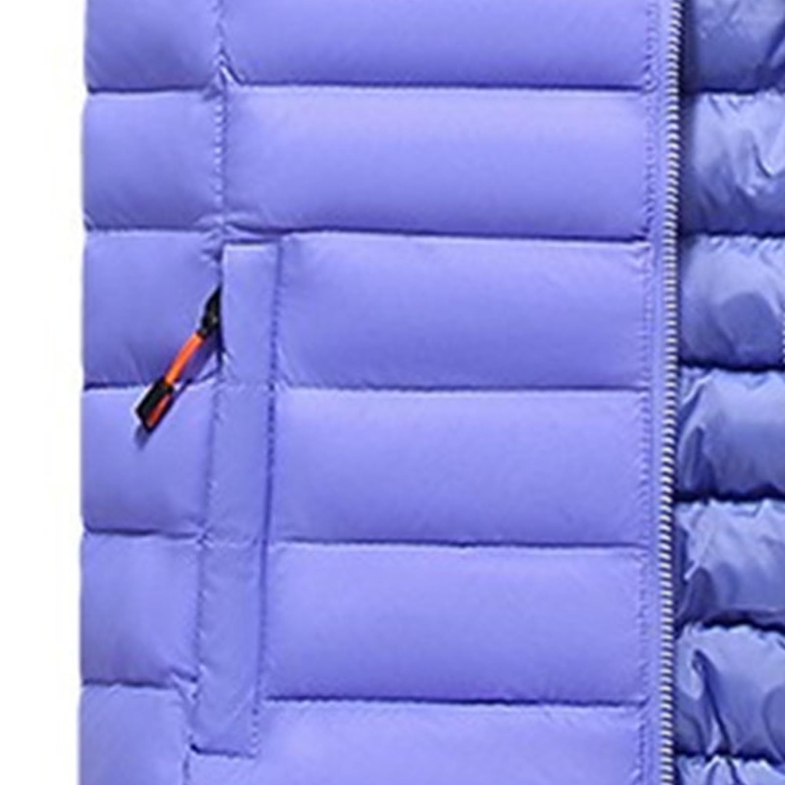 Chaleco Hombre Sin Mangas Cremallera, Chaleco Hombre Invierno con Bolsillo Cuello Alto Capucha Desmontable Color Liso, Chalecos Trabajo Montaña - Chalecos Deportivo Casual