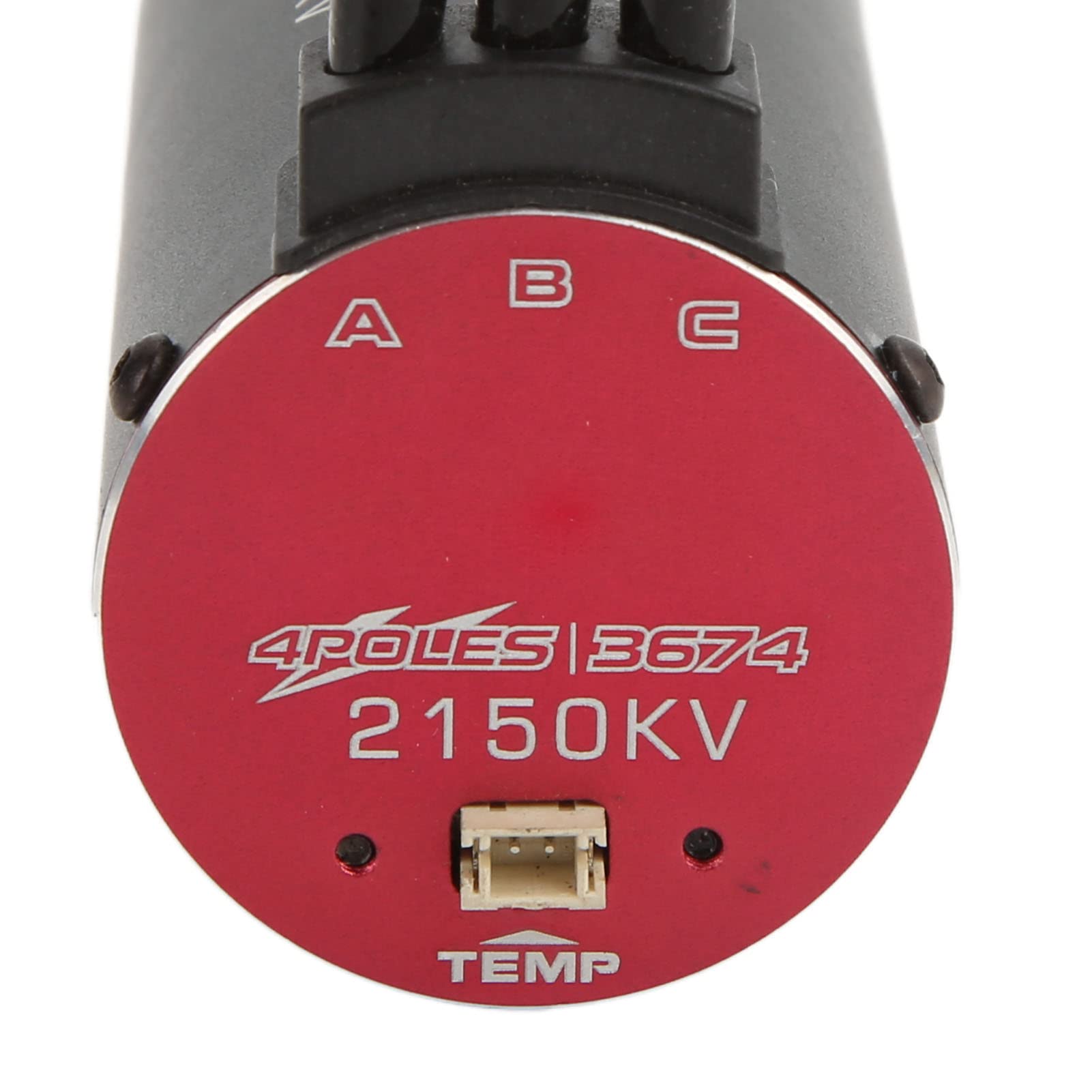 Silnik bezszczotkowy 3674 2150KV, bezszczotkowy silnik naddźwiękowy 4 z portem czujnika temperatury do samochodów z pilotem 1/8 i 1/10.