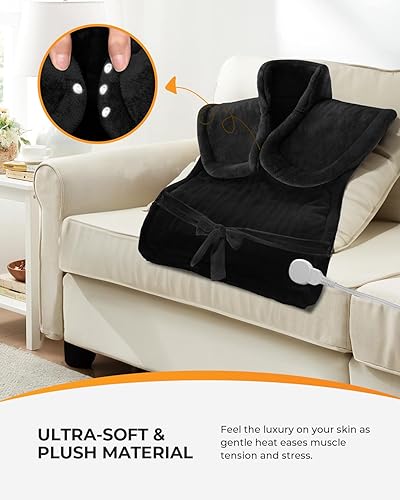 Miniatura 7 de CooCoCo Alivio del dolor de espalda elegible para la FSA masajeador de hombros y cuello Shiatsu y almohadilla térmica de espalda completa