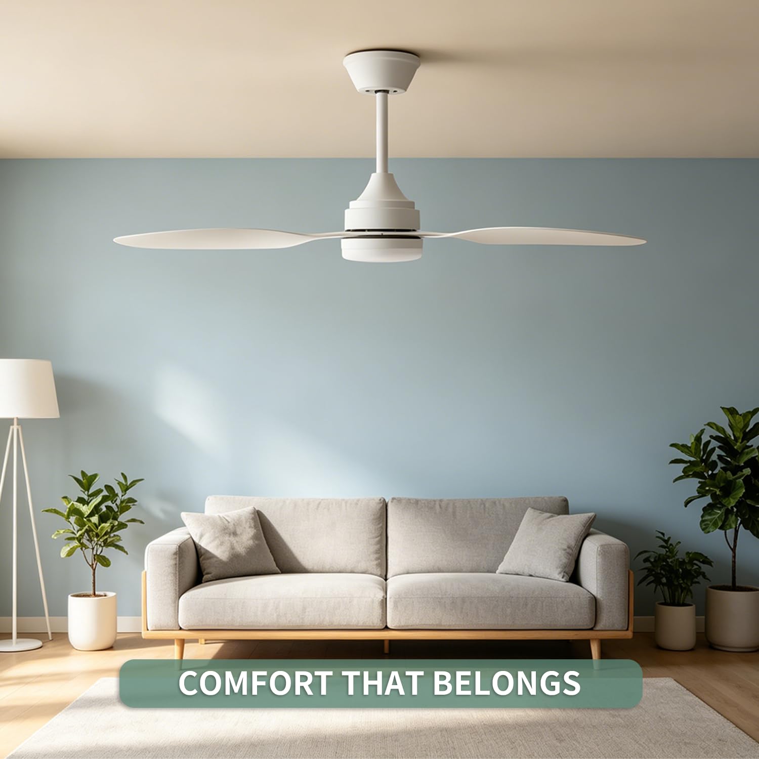 106CM Ventilatore da Soffitto, Ventilatore da Soffitto con Lampada e Telecomando 6 Velocità Reversibile, Lampada da Soffitto Silenziosa con Ventilatore, LED Fan Plafoniera Dimmerabile, Timer
