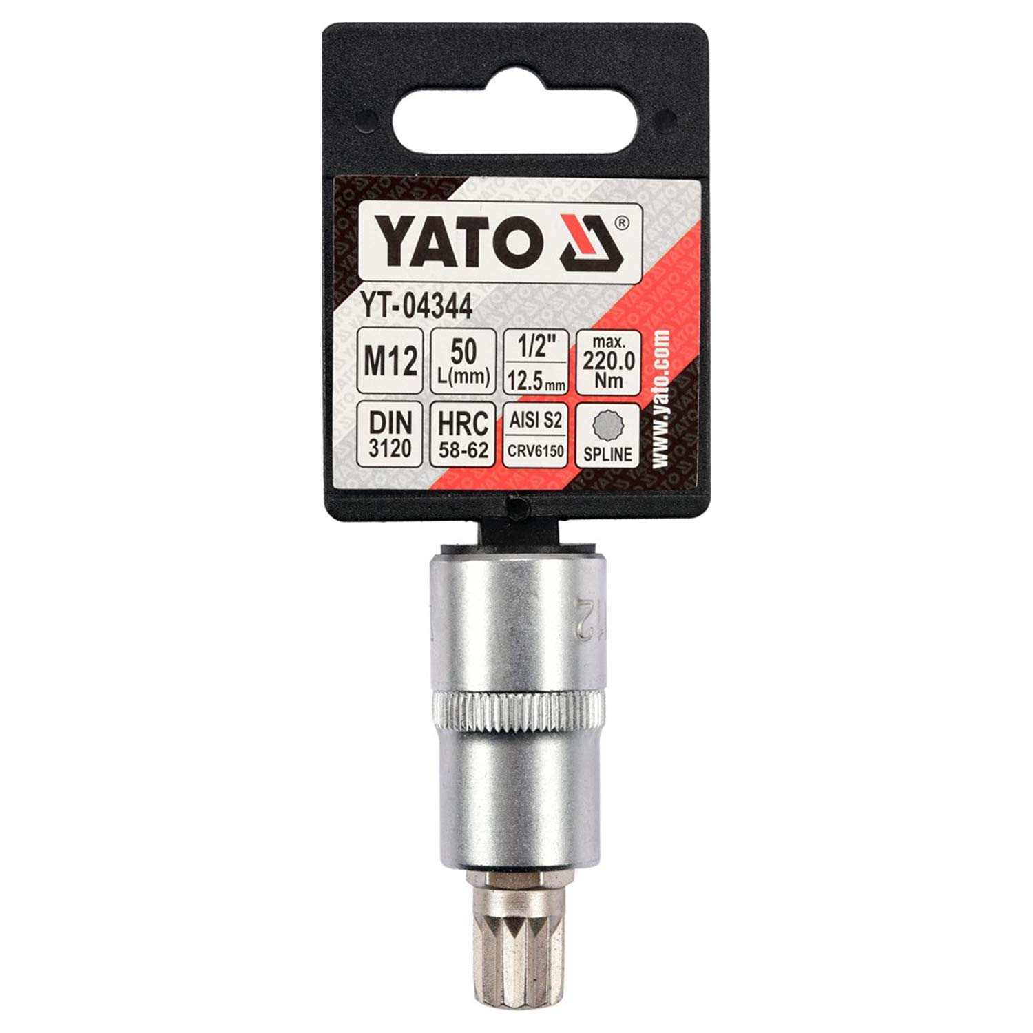 Yato YT-04344 Socket Bit |Hand Tools|Socket Bit|Hexagonal Socket|Wrench Socket|Industrial Tools|Professional Tools|mechanical Tools|Automobile Tools