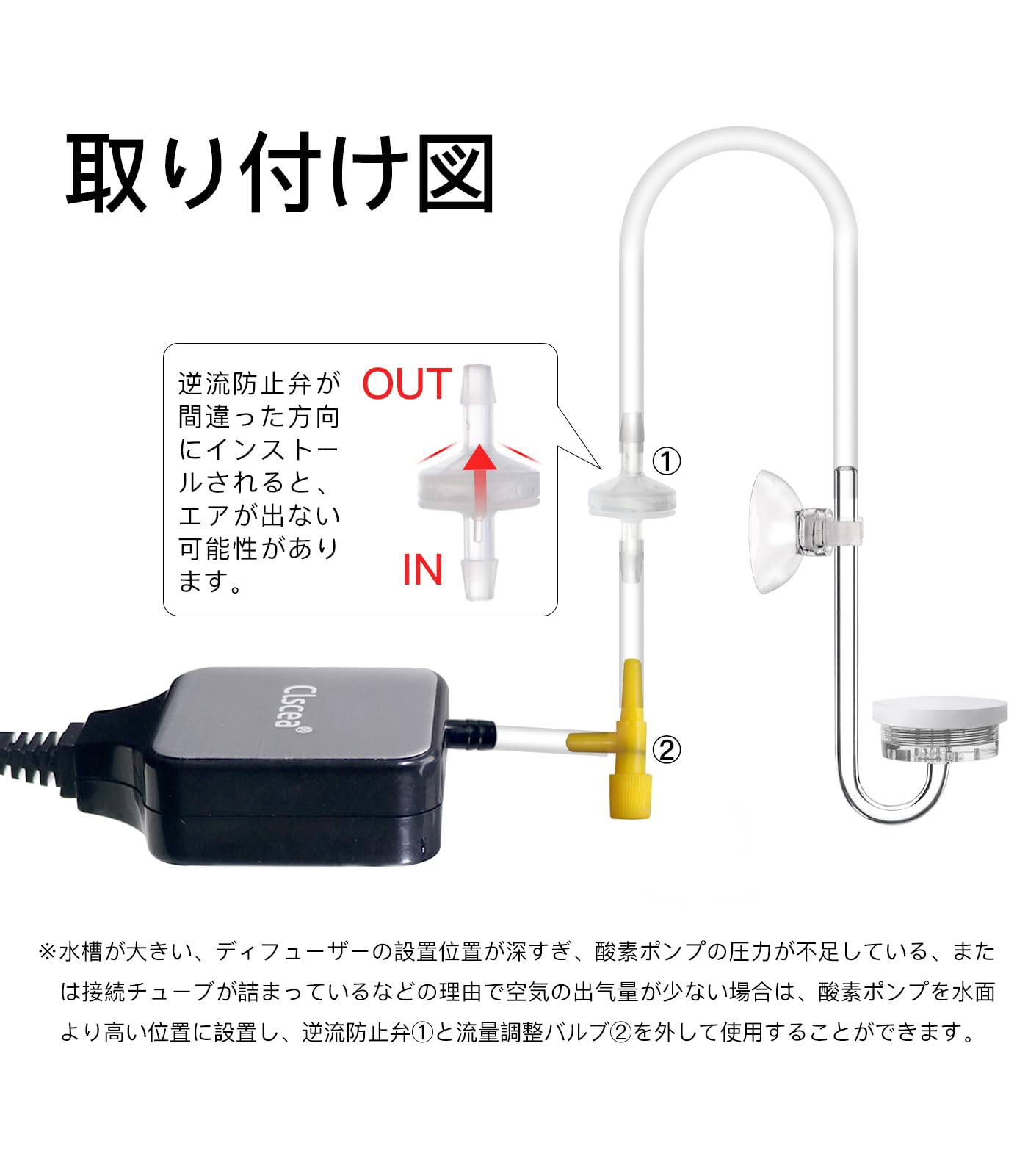 Amazon.co.jp: Clscea クレシー DA400-JP エアーポンプ 静音 小型ミニ