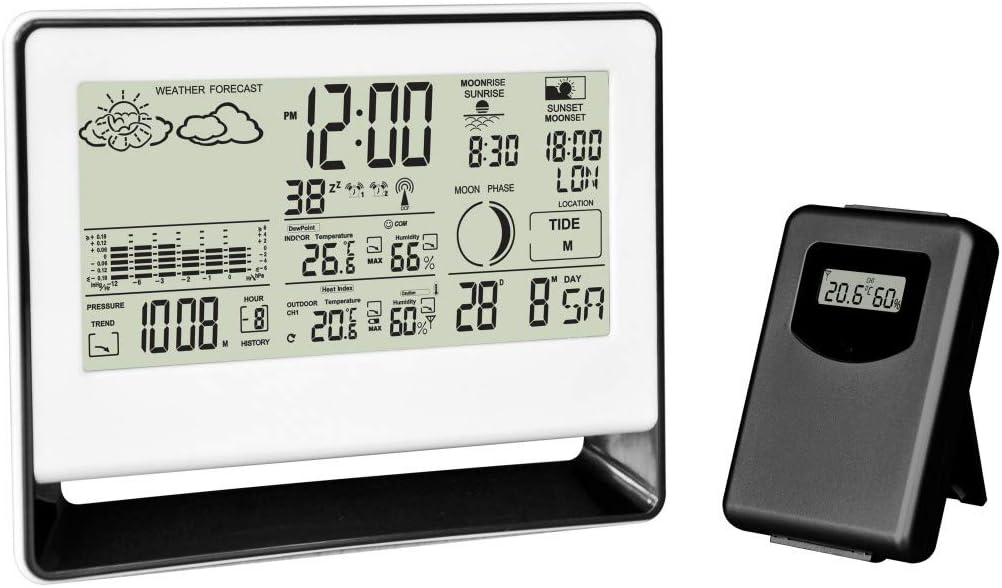 Chacon 54417 Weather Station with Barometer and Wireless Outdoor Sensor