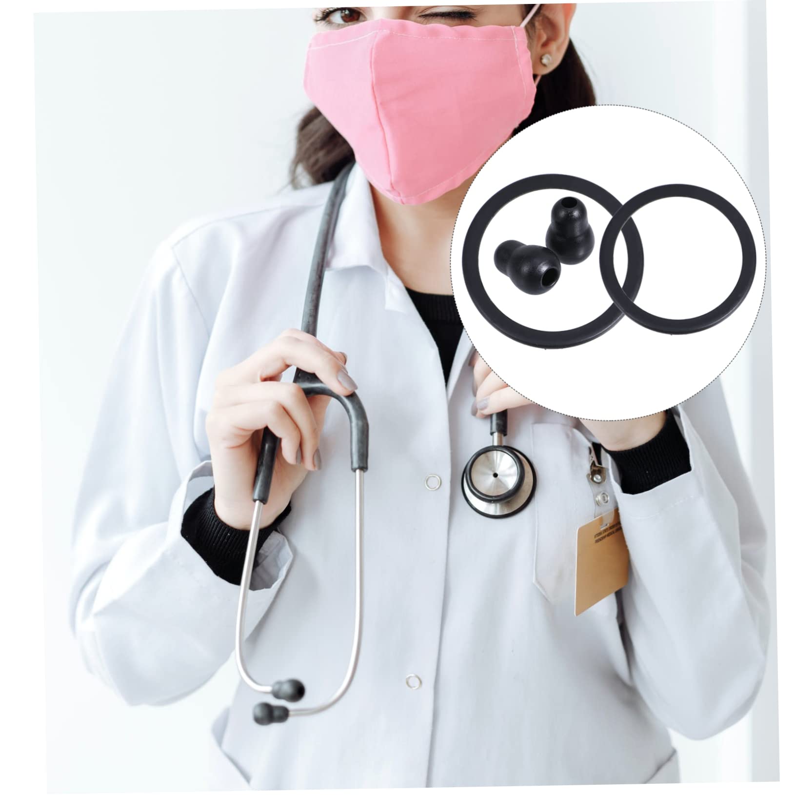 Anneome 10juegos Auriculares De Para Fonendoscopios De Estetoscopios y Cómodos Accesorios Para Profesionales