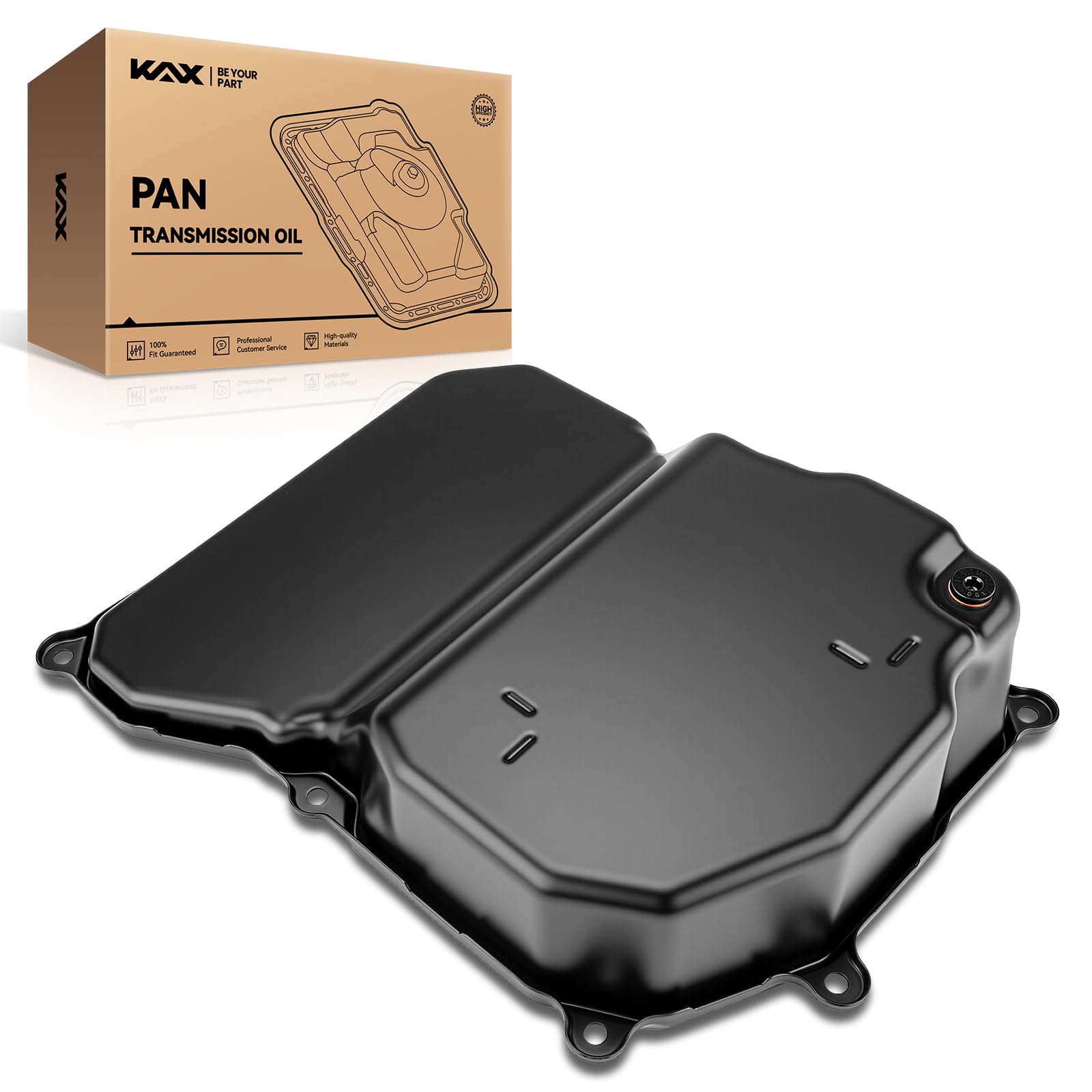 KAX 265-840 Transmission oil pan with Drain Plug Compatible with Jetta, Passat, Beetle, Golf/SportWagen, Rabbit, Passat, CC, TT