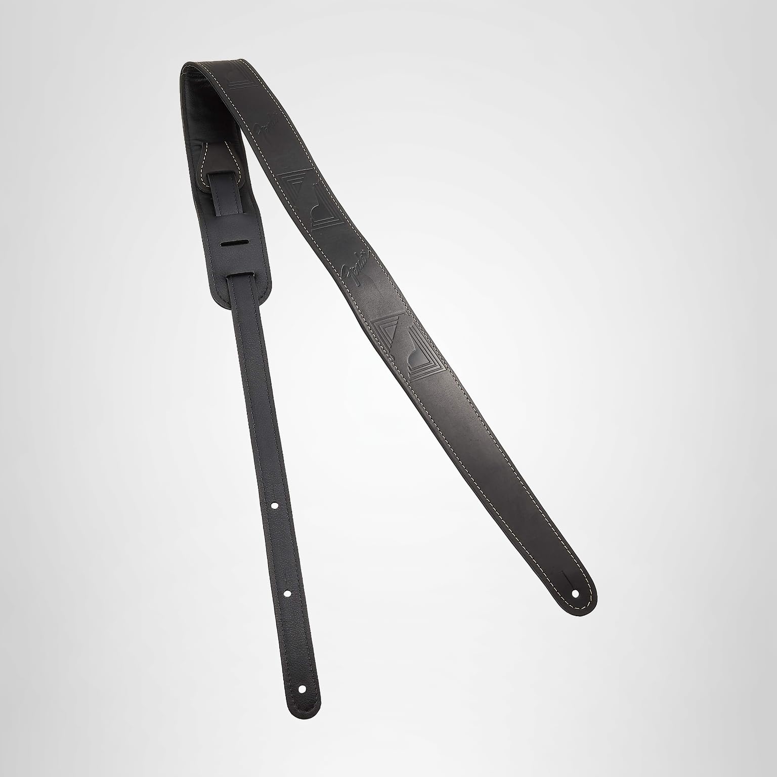 Amazon | [フェンダー] ギターストラップ Monogram Leather Strap