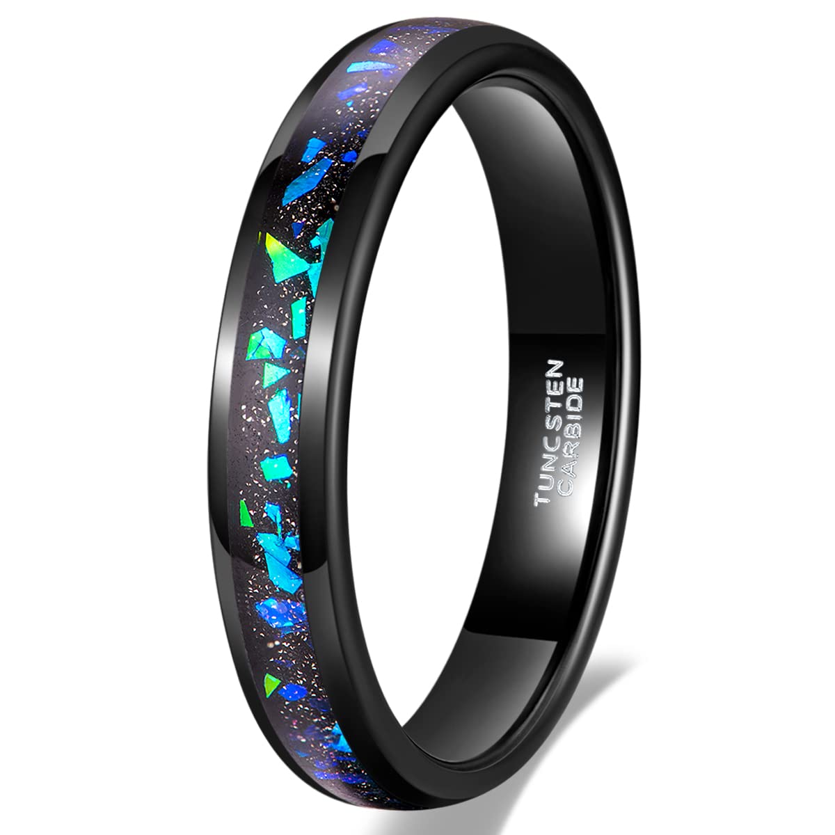 Opal Tungsten Rings for women