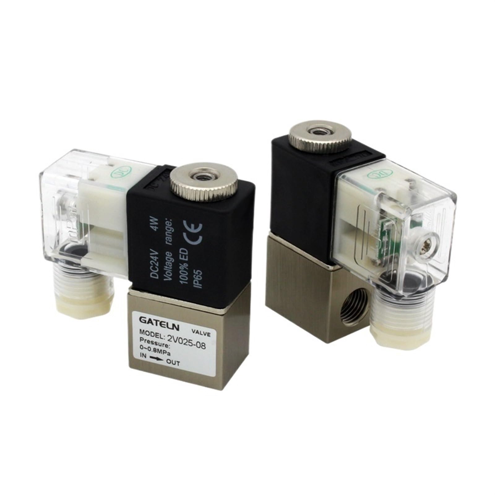 Électrovanne d'air 12V 24V 220V vanne de commande pneumatique 2V025-08 normalement ouverte