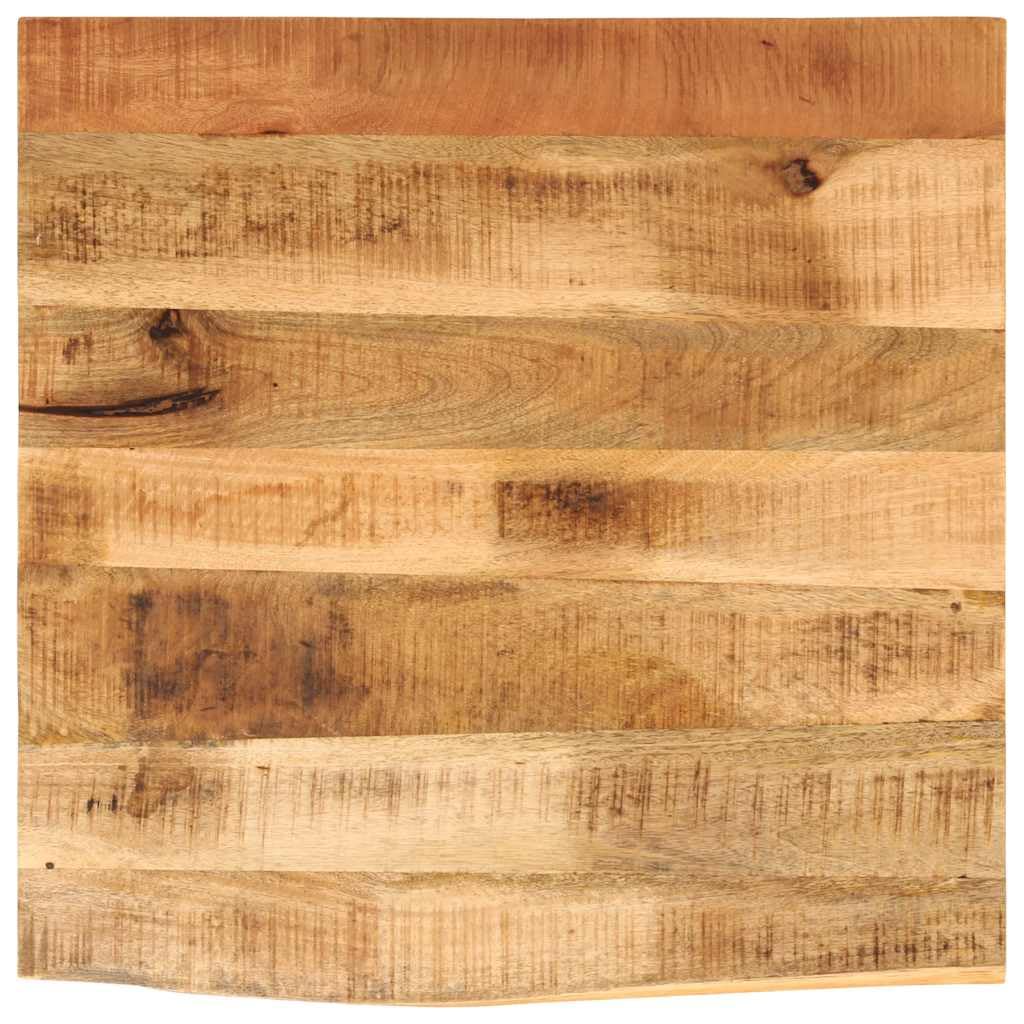 Piano da tavolo, 40 x 40 x 2,5 cm, bordo dell'albero, in legno massiccio, robusto, piano di lavoro per sala da pranzo, soggiorno, cucina, giardino, mobili di ricambio, fai da te, bricolage
