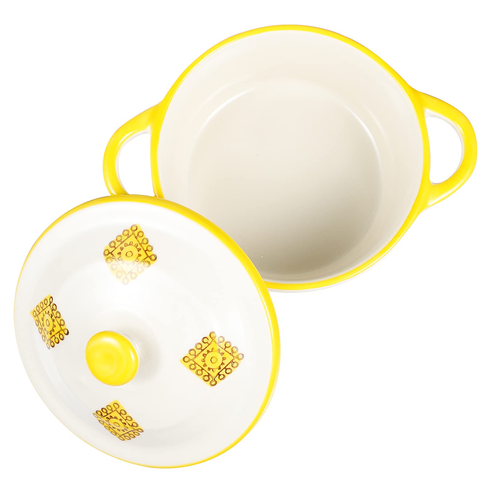 1 bol de crème d'oignon, ramequins de céréales françaises, ramequins, brownies, bols sûrs, poignées brûlées, crème de cuisine avec motif de soupes ramen, service de pudding aux œufs de lave (couleur :