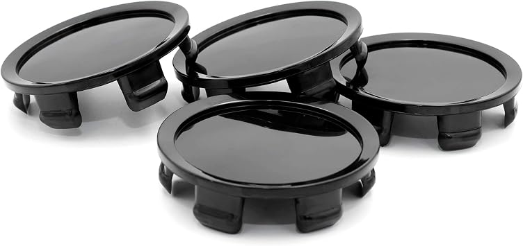Rhinotuning 4pcs 75mm 70mm Wheel Center Cap Black Wheel Cover Center Cover