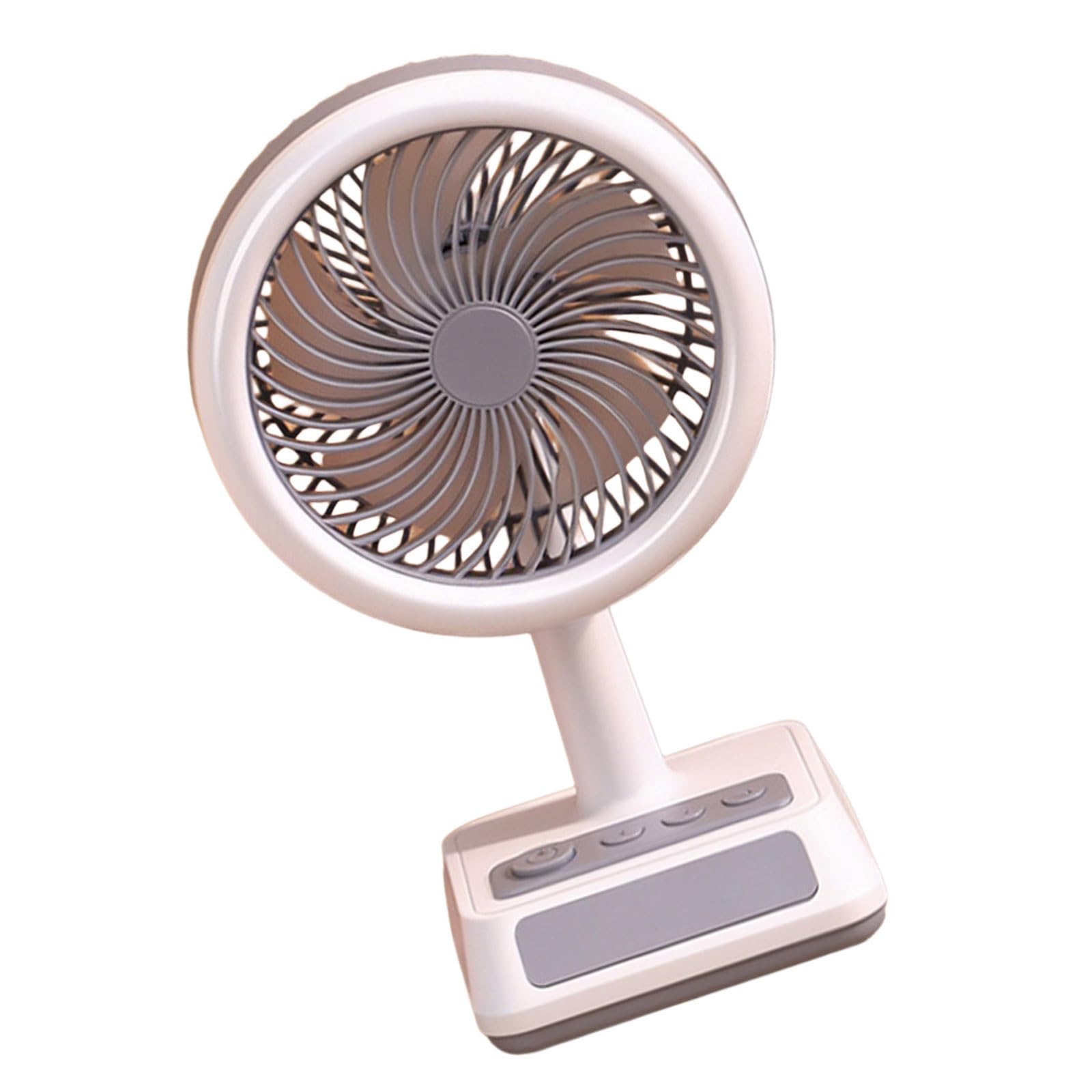 Uqezagpa Portable Low Desktop Fan Outdoor Desk Fan Desktop Adjustable 3 Speed USB Rechargeable for Bedroom USB Desk