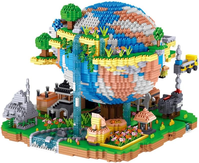 Global Village Micro Building Blocks Earth Architecture Model Building Set Global Village Building Kit 5452PCS