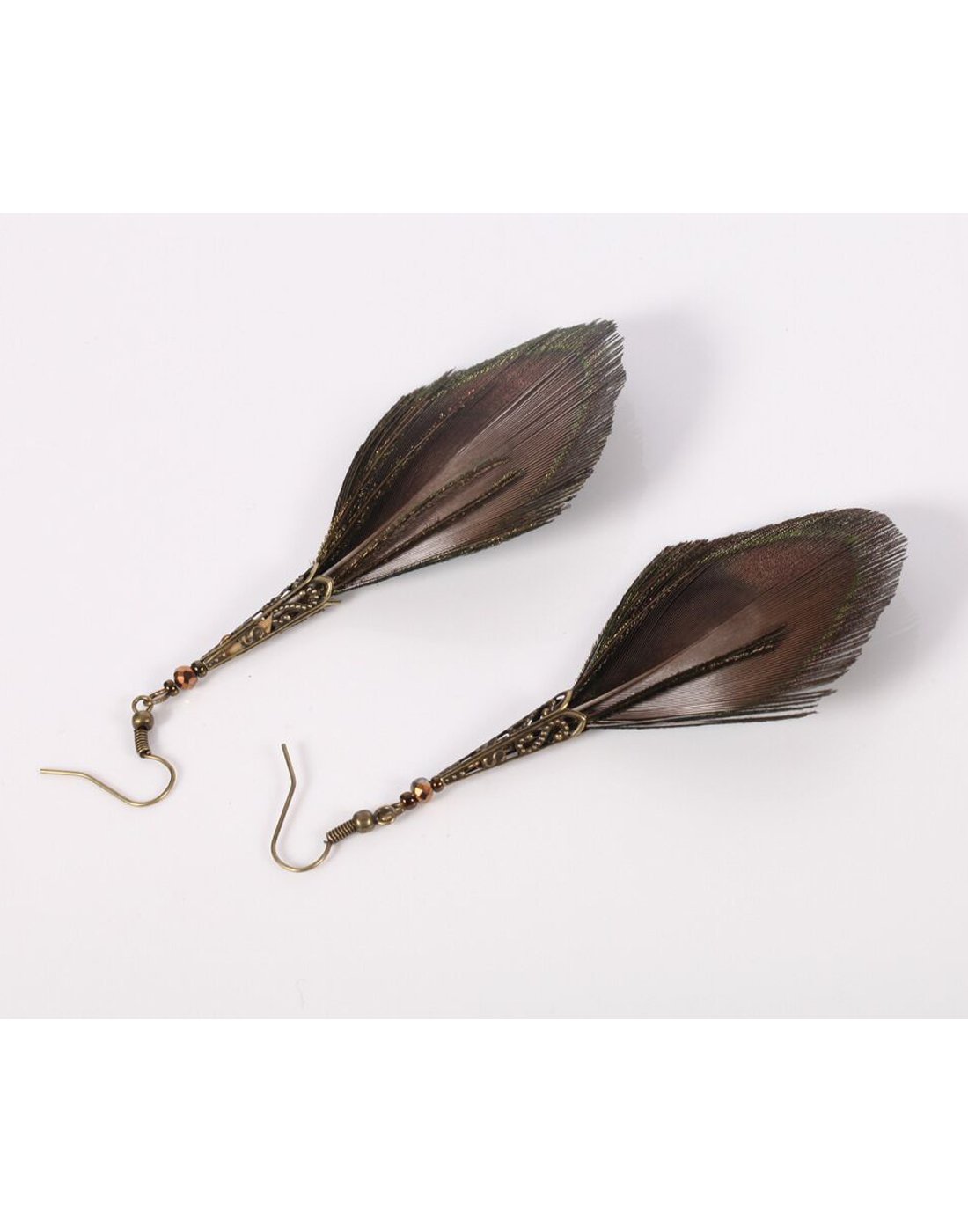 Women's Copper Colour Long Dangle Earrings