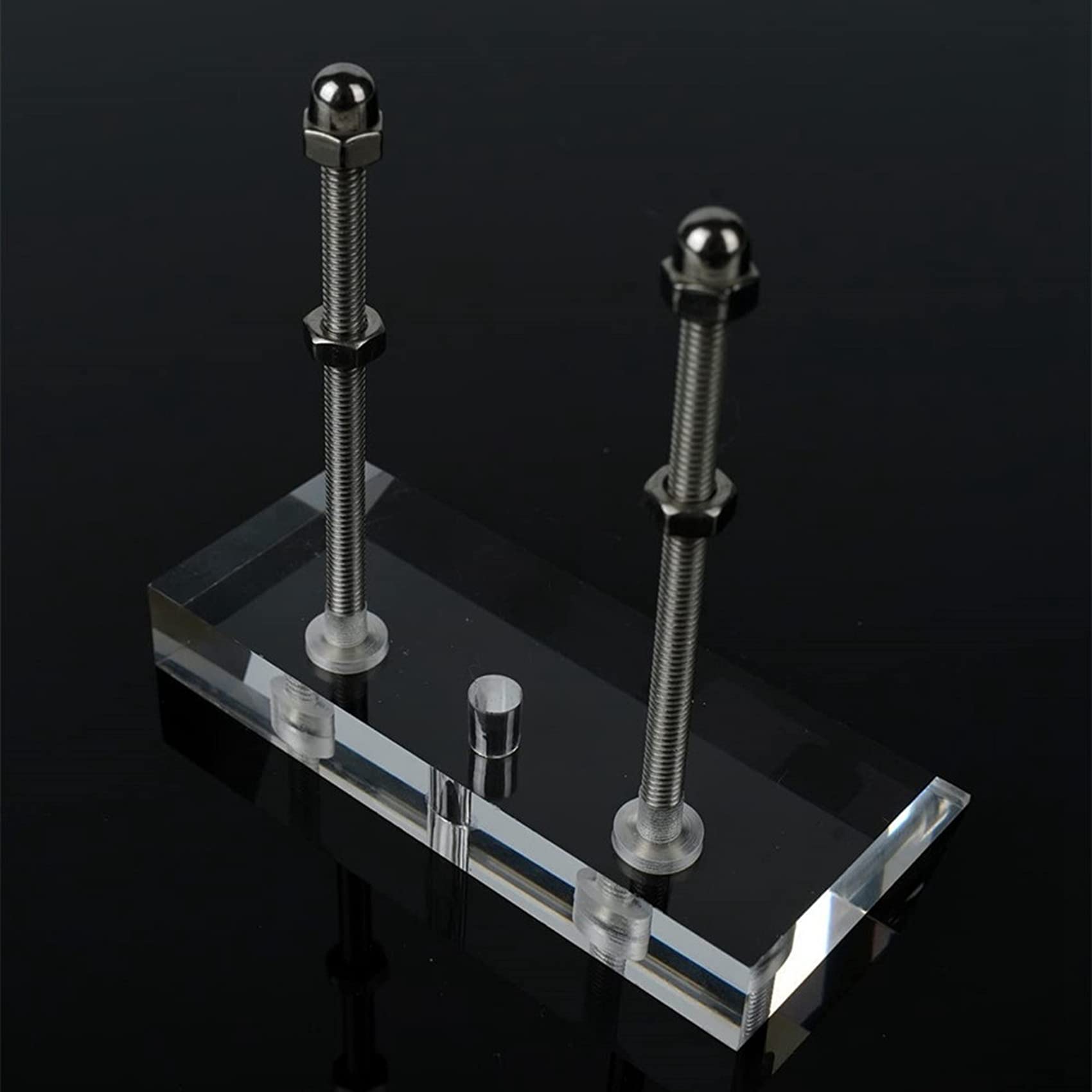 Set di supporti da parete per skateboard, per interni, in acrilico, per skateboard, supporto da parete, trasparente