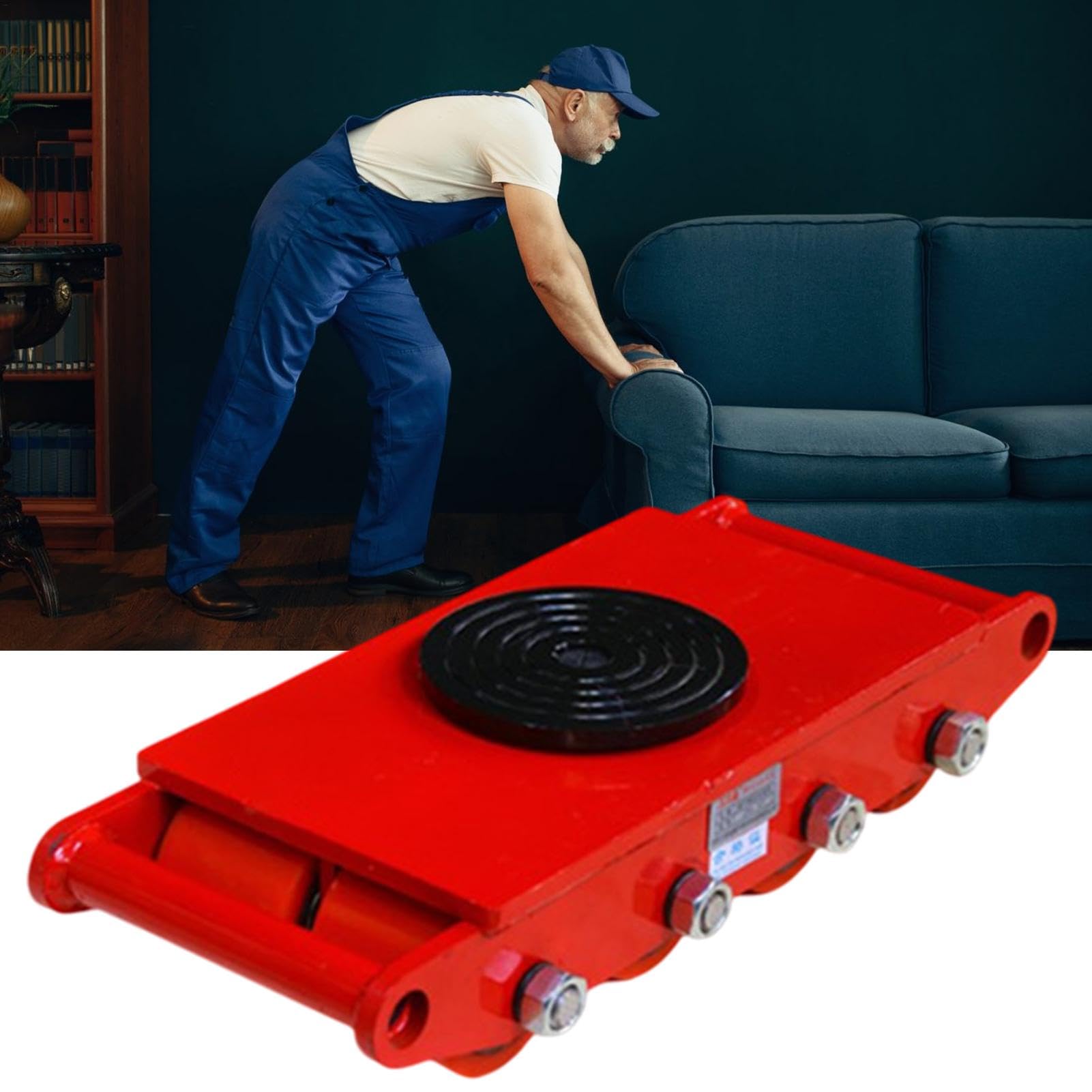 Pattini per macchinari industriali | Carrello per macchinari pesanti 8T/12T/15T | Pattini per trasporto attrezzature per lo spostamento di macchinari industriali | Pattini da carico