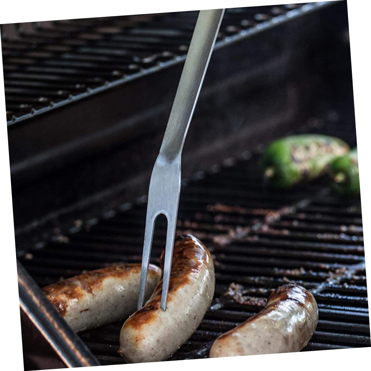 TOYANDONA 4pezzi Forchette Da Barbecue Inossidabile Utensili Pratici Per Grigliate Carne e Verdure Per Marshmallow e Salsicce