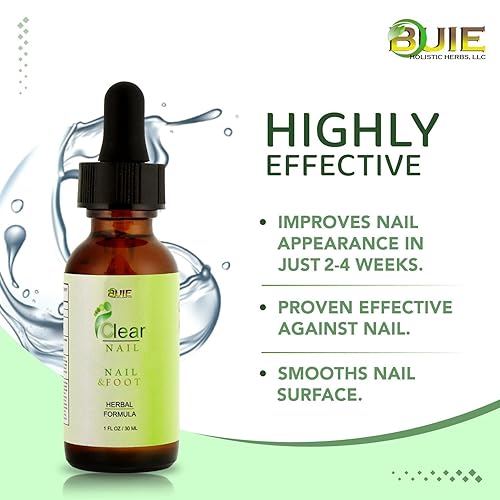 Miniatura 3 de BUIE Suero herbario para el cuidado de uñas y pies, 1 onza líquida extra fuerte  Elimina problemas de uñas, uñas amarillas