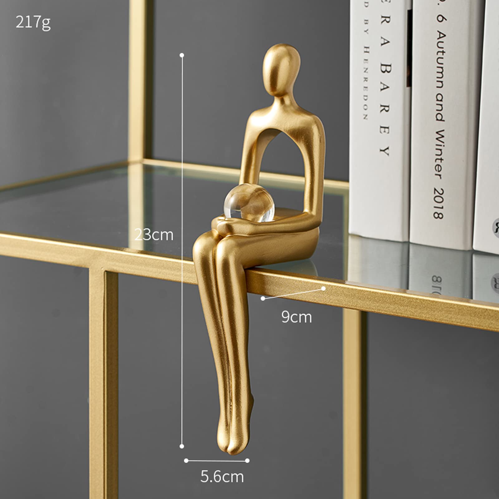 Home Decor Denker Standbeeld Sculptuur Stilte Is Goud