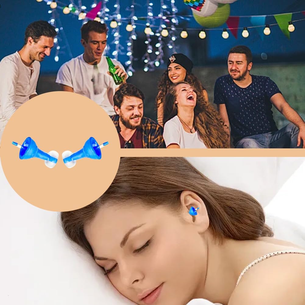 Inflatable Ear Plugs | Innovative Inflatable Earplugs Ultra-comfy Reusable Noise-reducing Earplug Noise Cancelling Silicone Ear Plug Self-Adaptive Liquid Earplugs For Sleep Travel Snoring Airplanes - Image 7