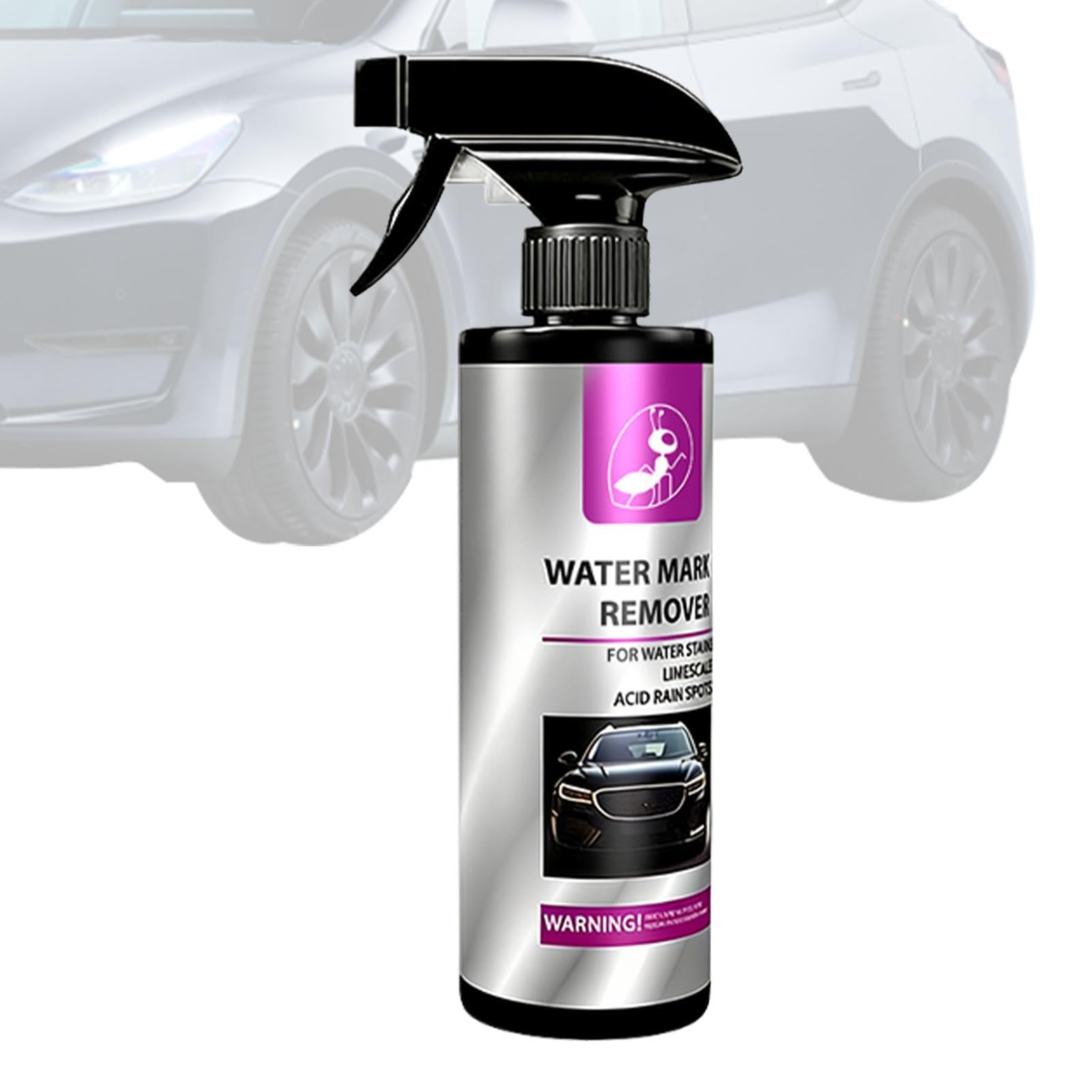 Nettoyant Anti-Taches d'Eau pour Voiture | Spray Détachant pour Véhicule - Anti-Calcaire pour Vitres Auto Miroir Peinture | pour Automobile, Berline, SUV, Camion, Atelier, Garage, Domicile,