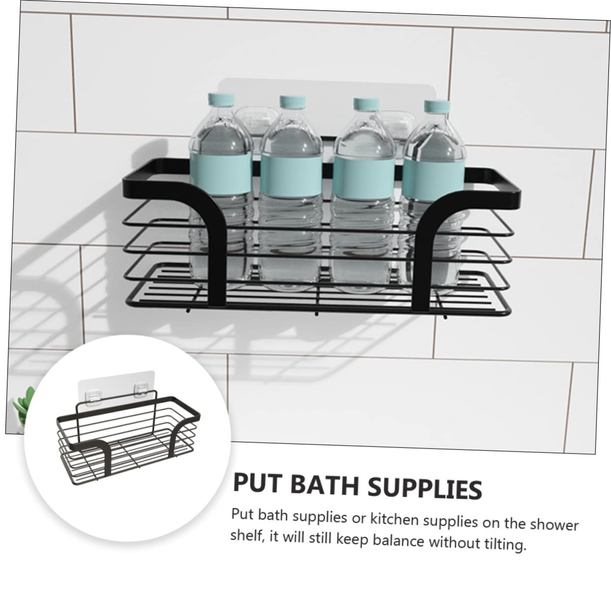 Organizador de Baño Adhesivo, Estantería Baño Esquina de Acero Inoxidable, Instalación sin Taladro, Bordes Redondeados, Adecuado para Ducha