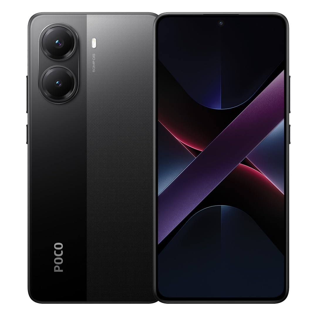 Xiaomi POCO X7 Pro Black 12GB RAM 512GB 5G Mobile | Mediatek Dimensity 8400-Ultra | 1.5K 120Hz AMOLED curved display | 50MP main camera with OIS | IP68 | 6000mAh battery with 90w Hypercharge