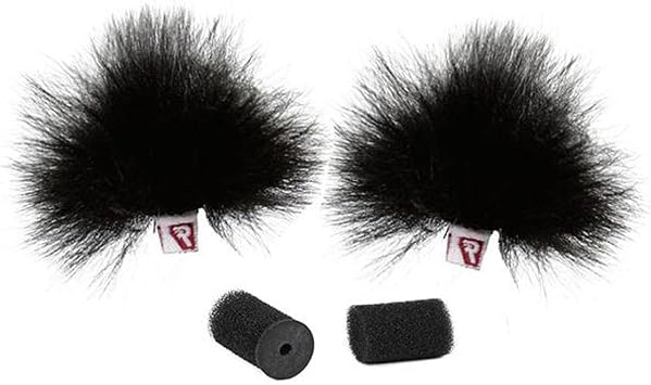Rycote 065552 Windjammer for Ristretto Lavalier - Black Pack of 2